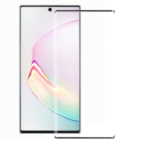 Full Curved Tempered Glass Screen Protector for Samsung Galaxy Note 10 Plus - Black(Retail Packaging) MT-SP-SS-00254BK