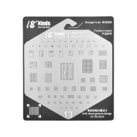 TO-SL-IP-00015 18 Kinds IC Chip BGA Repair Reballing Gold Stencil Kit for iPhone 13/ 13 mini/ 13 Pro/ 13 Pro Max (IP-09)
