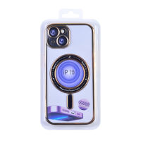 Magnetic Soft Phone Case for iPhone 15 - Gold MT-TC-IP-00057GD