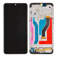LCD Screen Digitizer Assembly with Frame for Samsung Galaxy A10S (2019) A107F - (Service Pack)Black PH-LCD-SS-003073BK