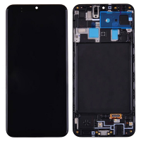 OLED Screen Display with Digitizer Touch Panel and Frame for Samsung Galaxy A20 2019 A205F (for Europe Version) - Black PH-LCD-SS-00272BK