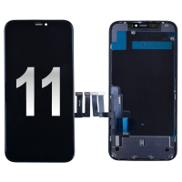 LCD Screen Digitizer Assembly with Back Plate for iPhone 11 (High Quality/ FOG) - Black PH-LCD-IP-00102BKA