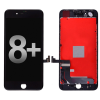 LCD Screen Digitizer Assembly with Metal Plate for iPhone 8 Plus (Refurbished,Toshiba)(C11 F7C) - Black PH-LCD-IP-00077BKRT