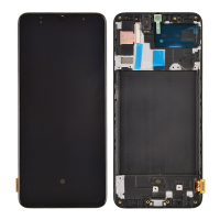 OLED Screen Display with Digitizer Touch Panel and Frame for Samsung Galaxy A70 (2019) A705F (Refurbished) - Black PH-LCD-SS-002963BK