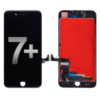 LCD Screen Digitizer Assembly with Metal Plate for iPhone 7 Plus (Refurbished,Toshiba)(C11 F7C) - Black PH-LCD-IP-00072BKRT