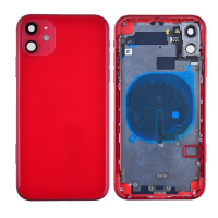 Back Housing with Small Parts Pre-installed for iPhone 11(for Apple) - Red PH-HO-IP-002581RD
