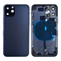 Back Housing with Small Parts Pre-installed for iPhone 11 Pro(for Apple) - Black PH-HO-IP-002601BK