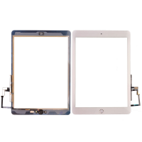 Touch Screen Digitizer With Home Button and Home Button Flex Cable for iPad 5 (2017) - White PH-TOU-IP-00054WH