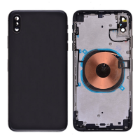 Back Housing with Small Parts Pre-installed for iPhone XS Max(for APPLE)(High Quality) - Black PH-HO-IP-00244BKA