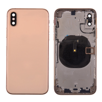 Back Housing with Small Parts Pre-installed for iPhone XS(for Apple)(High Quality) - Gold PH-HO-IP-00256GDA