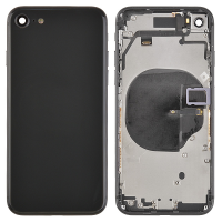 Back Housing with Small Parts Pre-installed for iPhone SE (2020) (for Apple) - Black PH-HO-IP-002701BK
