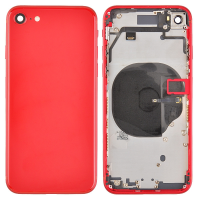 Back Housing with Small Parts Pre-installed for iPhone SE (2020) (for Apple) - Red PH-HO-IP-002701RD