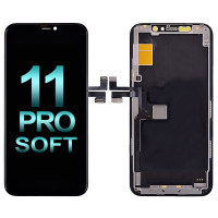 OLED Screen Digitizer Assembly with Frame for iPhone 11 Pro (Soft) - Black PH-LCD-IP-00100BKS