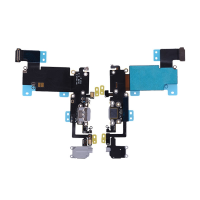 Charging Port with Flex Cable, Earphone Jack and Mic for iPhone 6S Plus ( Service Pack )  - Dark Gray PH-CF-IP-00016DGY