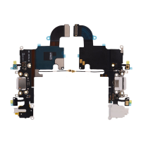 Charging Port with Flex Cable, Headphone Jack and Microphone for iPhone 6S ( Service Pack )  - White PH-CF-IP-00015WH