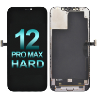 PH-LCD-IP-001113BKH Premium Hard OLED Screen Digitizer Assembly With Frame for iPhone 12 Pro Max (Generic Plus) - Black