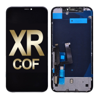 LCD Screen Digitizer Assembly with Back Plate for iPhone XR (COF) - Black PH-LCD-IP-00093BKG