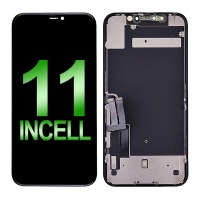 LCD Screen Assembly With Metal Back Plate for iPhone 11(Aftermarket Plus)(Incell) - Black PH-LCD-IP-00102BKI