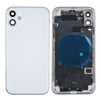 Back Housing with Small Parts Pre-installed for iPhone 11(for Apple) - White PH-HO-IP-002581WH
