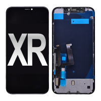 LCD Screen Digitizer Assembly with Back Plate for iPhone XR (FOG) - Black PH-LCD-IP-00093BKA