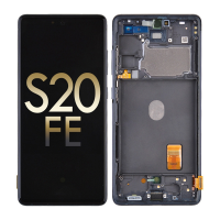 OLED Screen Digitizer Assembly with Frame for Samsung Galaxy S20 FE G780 (Service Pack) - Cloud Navy PH-LCD-SS-003033DBA