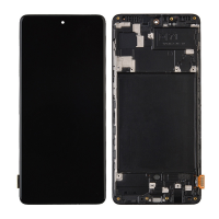 LCD Screen Digitizer Assembly with Frame for Samsung Galaxy A71(2020) A715F (Incell) - Black PH-LCD-SS-002953BKI