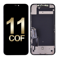 LCD Screen Digitizer Assembly With Back Plate for iPhone 11 (Premium Grade/ COF) - Black PH-LCD-IP-00102BKG