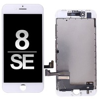 LCD Screen Display with Touch Digitizer +Black Plate for iPhone 8/ SE (2020)/ SE (2022) (High Quality / FOG) - White PH-LCD-IP-00078WHA
