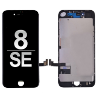 LCD Screen Display with Touch Digitizer +Black Plate for iPhone 8/ SE (2020)/ SE (2022) (High Quality / FOG) - Black PH-LCD-IP-00078BKA