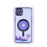 Magnetic Soft Phone Case for iPhone 15 Plus - Black MT-TC-IP-00058BK