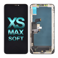 Premium Soft OLED Screen Digitizer Assembly with Frame for iPhone XS Max (Aftermarket Plus) - Black PH-LCD-IP-00092BKS
